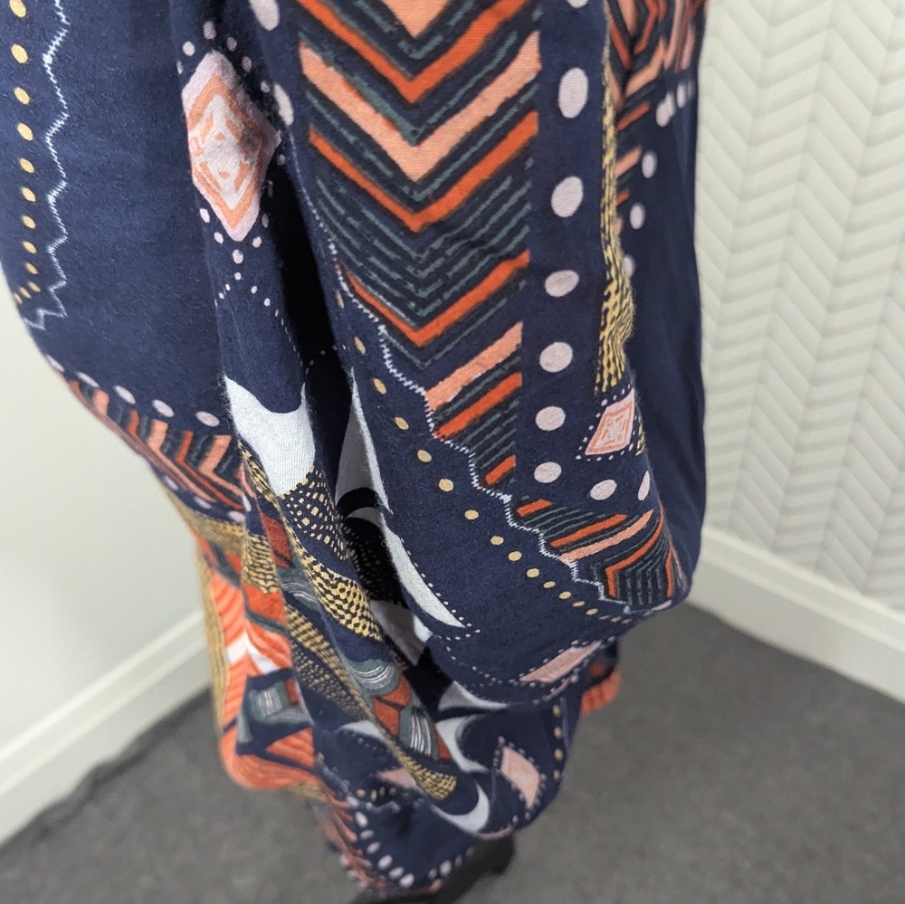 Anthro Akemi + Kin Women's OS Boho Whimsygoth Patchwork Cocoon‎ Kimono Wrap - Picture 6 of 11